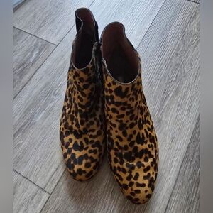 Louise et Cie Women's Leopard Calf Hair Boots 8.5